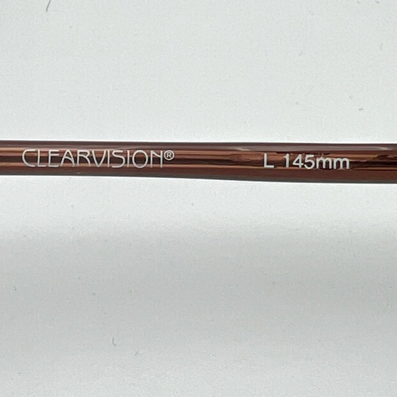 Vintage Clearvision Brown Oval Sunglasses Frames - Picture 6 of 6